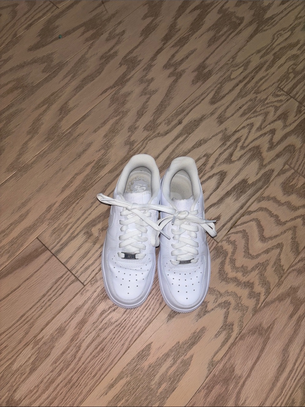 Nike White Low-Top air force 1s Leather Sneakers